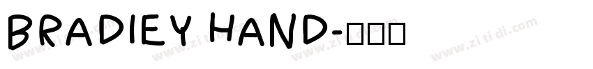 BRADIEY HAND字体转换